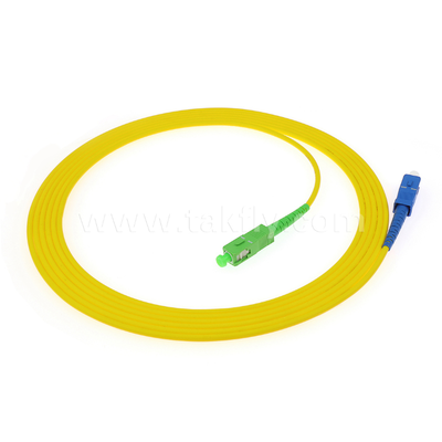 Güvenilir Optik Ağ Bağlantısı için SC-SC Simplex & Duplex Fiber Optic Patch Cord ¢ SM/MM