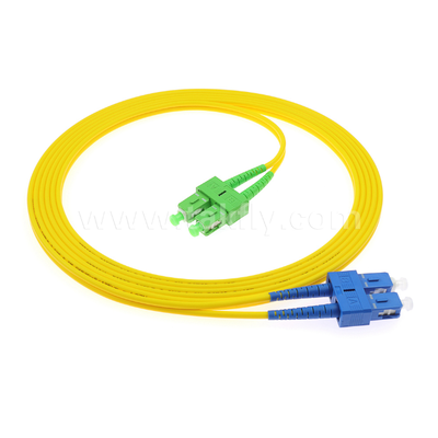 Güvenilir Optik Ağ Bağlantısı için SC-SC Simplex & Duplex Fiber Optic Patch Cord ¢ SM/MM