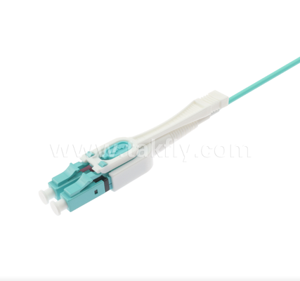 LC Push-Pull Uniboot Fiber Optic Patch Kablosu, Yüksek yoğunluklu montaj ve veri merkezi uygulamaları için bir tüplü iki çekirdekli, kutupluk değişken
