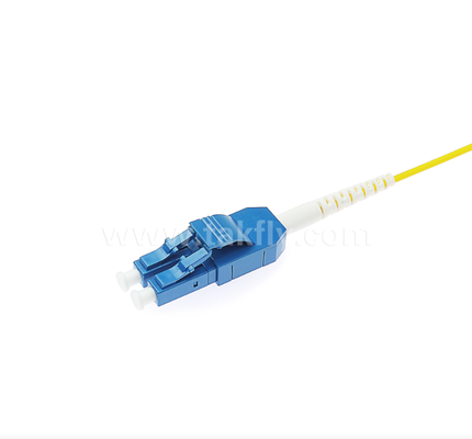 LC Uniboot Fiber Optic Patch Cord 1 tüplü 2 çekirdekli, kutup değişkenliği, sarı, kablo hacminin yarısını azaltır