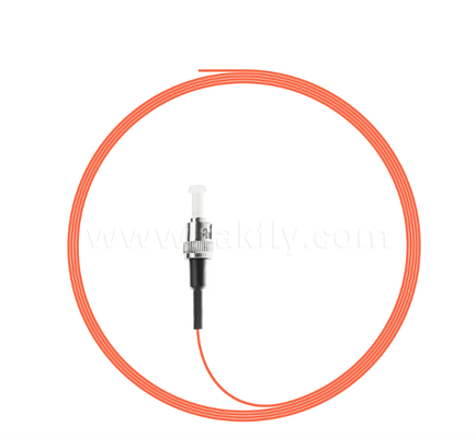 ST Fiber Optic Pigtail ️ Bir ucunda bağlantılı, diğerinde çıplak lif, Optik bitiş kutuları için, Splicing & Equipment Connection