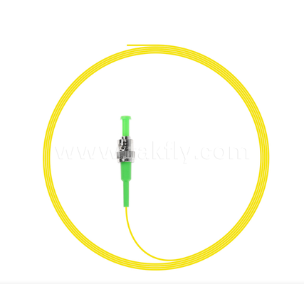 ST Fiber Optic Pigtail ️ Bir ucunda bağlantılı, diğerinde çıplak lif, Optik bitiş kutuları için, Splicing & Equipment Connection