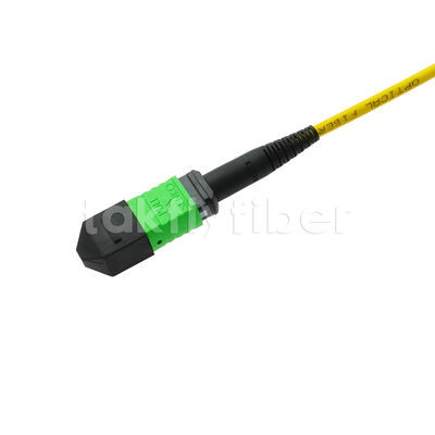 MPO MTP Patchcord SM Trunk Kablo 12F Veri Merkezi AI Telekom FTTX Kablolama için Fiber Optik