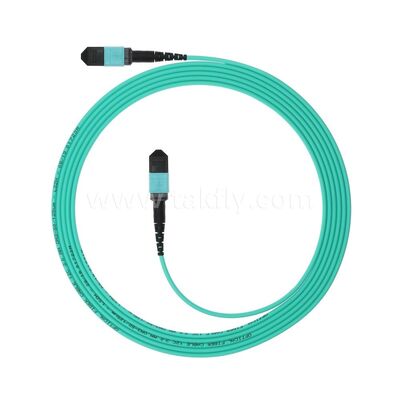 Veri Merkezi AI Telekom Kablolaması için MPO MTP Patchcord Çok Modlu OM3 Ana Kablo 12F Fiber Optik