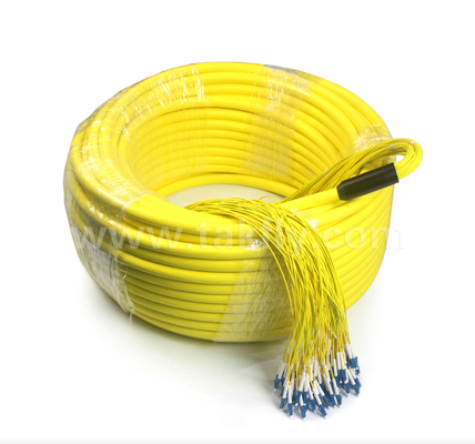 96 Çekirdekli LC‑LC Önceden Sonlandırılmış Bağlantı Kablosu – Yüksek Yoğunluklu, Özel Dağıtım Yapılandırmaları (Çıplak Fiber / 0,9 mm / 2,0 mm / 3,0 mm), Veri Merkezi ve İç Mekan/Dış Mekan Uygulamaları için