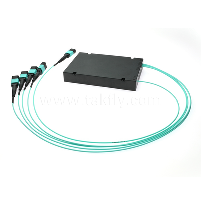 MPO/MTP Fanout Kablo PLC Splitter 1x4 SM/MM Veri Merkezi FTTX için Fiber Optic