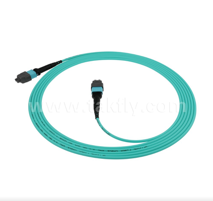 MPO/MTP 16-Fiber OM4 Trunk Kablosu ¢ Hiperscale Veri Merkezleri için Yüksek yoğunluklu, Düşük Giriş Kaybı (40G/100G/400G Hazır)