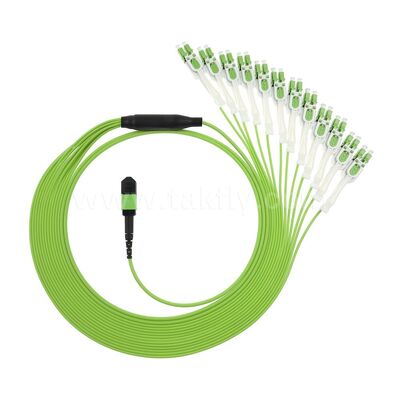 MPO/MTP Patchcord Fanout Uniboot LC Multimode OM5 Breakout Fiber Optic Cable for Data Center Cabling AI Telecom