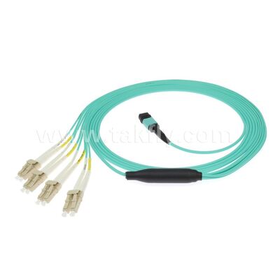 MPO/MTP-LC Breakout Patchcord Veri Merkezi AI Kablolama FTTx için Fiber Optic Kablo