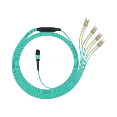MPO/MTP-LC Breakout Patchcord Veri Merkezi AI Kablolama FTTx için Fiber Optic Kablo