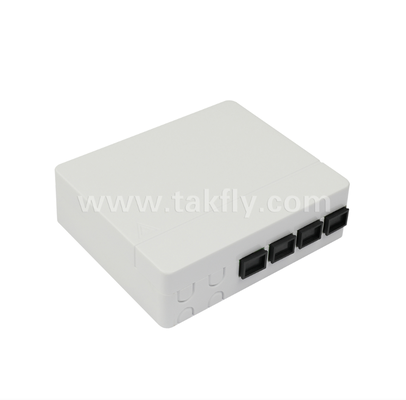 TKS-1806-04C-4 Port Fiber Sonlandırma Kutusu - Yüzeye Montaj, SC/LC Uyumlu, Çalışma Alanı Alt Sistemleri İçin Modüler Tasarım.