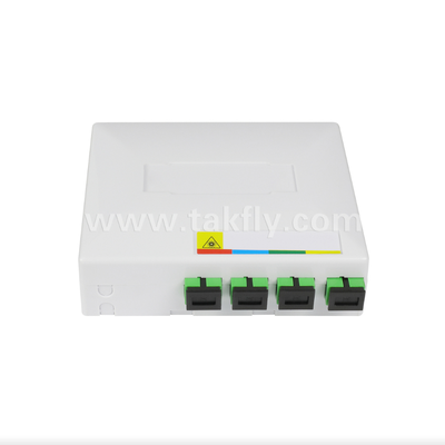 TKS-1806-04D FTTH Fiber Termination Box, 4-Port, Kapalı, Füzyon Splicing & Kablo Yönetimi Destekler