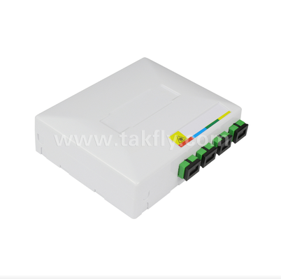 TKS-1806-04D FTTH Fiber Termination Box, 4-Port, Kapalı, Füzyon Splicing & Kablo Yönetimi Destekler
