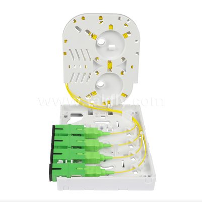TKS-1806-04D FTTH Fiber Termination Box, 4-Port, Kapalı, Füzyon Splicing & Kablo Yönetimi Destekler