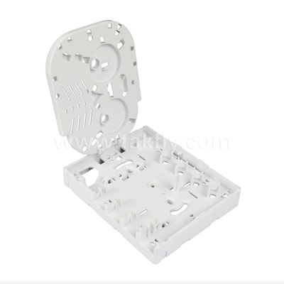 TKS-1806-04D FTTH Fiber Termination Box, 4-Port, Kapalı, Füzyon Splicing & Kablo Yönetimi Destekler
