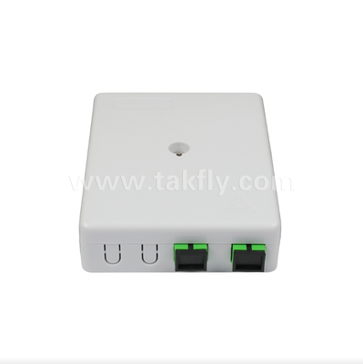 TKS-1806-02E 2-Port Duvar Montaj Kutusu FTTH için Mekanik Koruma ve Fiber Yönetimi