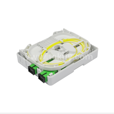 TKS-1806-02E 2-Port Duvar Montaj Kutusu FTTH için Mekanik Koruma ve Fiber Yönetimi