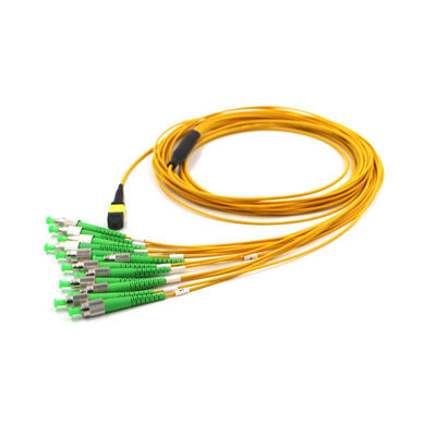 FC APC - MTP 12 Fiber Breakout Kablo G657A1 0.3dB Düşük Kayıplı