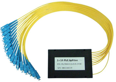 Fiber Optik 1x16 ABS Kutu PLC Ayırıcı SC/UPC SM G657A1 1 Metre LSZH 2.0mm