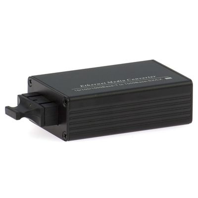 Mini Tip Fiber Optik Medya Dönüştürücü SC Çift Bağlantı Noktalı 10/100/1000M