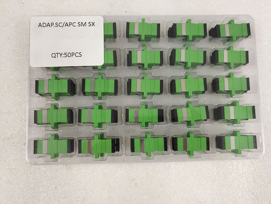 Terminal Kutusu için SC APC Simplex Yeşil Fiber Optik Adaptör