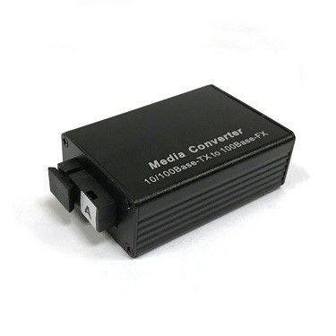 Ethernet'te Mini Boyut 10/100M Tek Modlu Simpex Fiber Optik Medya Dönüştürücü