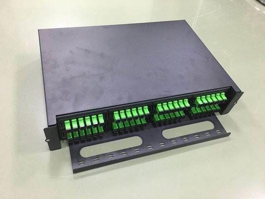 SM MM Fiber Optik Patch Panel 2U 192 Port LC'den MPO LGX Modülüne