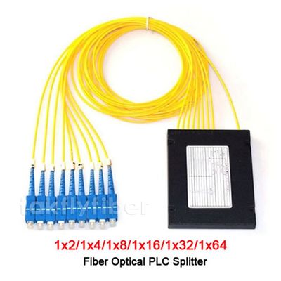 Pigtails Adaptörleri Olmadan 1X4 1X8 1X16 Fiber Optik Kablo Bölücü ABS LGX