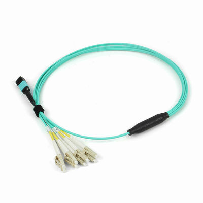 QSFP Breakout 100G Fiber Optik MPO MTP Kablosu 8 Çekirdekli OM4 50/125