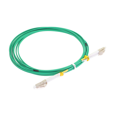 LC UPC Dubleks OM3 LSZH Patch Cord Fiber Kablo Çok Modlu Yeşil Renk