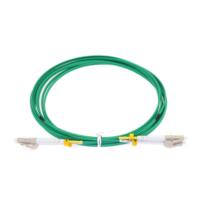 LC UPC Dubleks OM3 LSZH Patch Cord Fiber Kablo Çok Modlu Yeşil Renk
