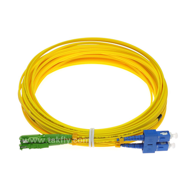 E2000-SC Dubleks Fiber Optik Kablo 5 Metre FTTH Tek Modlu Fiber Optik Kablo
