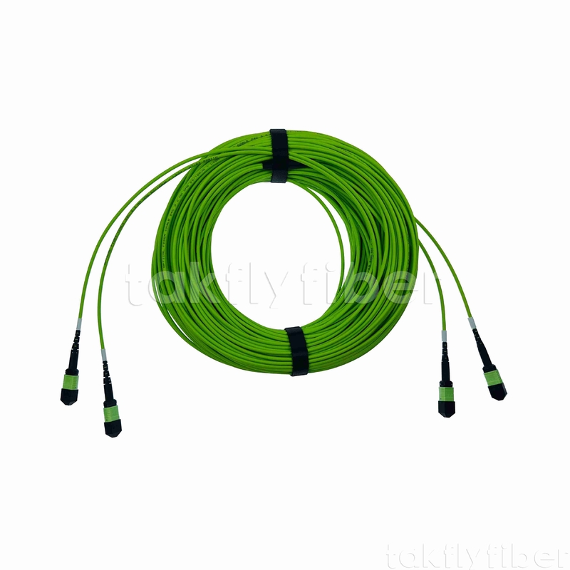 Mpo Mtp Bağlantısı Mikro Fiber Optik Kablo 3.0mm Om5 24 çekirdek