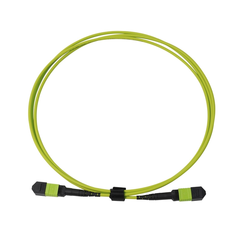 Üstün 24 Fiber Lime Yeşil Mpo Mtp Kablo Çoklu Fiber Kabloya İtmek -20.C'den 70.C'ye Operasyon Sıcağı