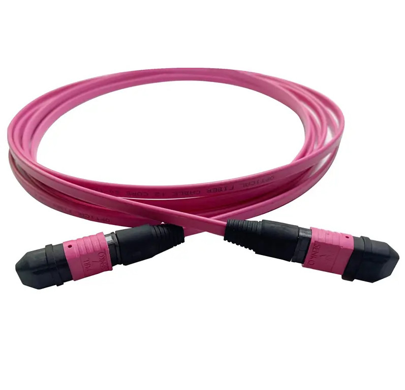 MPO MTP Zirkonya Seramik Bağlantısı 3.0mm Kablo çapı -40.C 85.C PVC/LSZH Ceket 20m Uzunluk