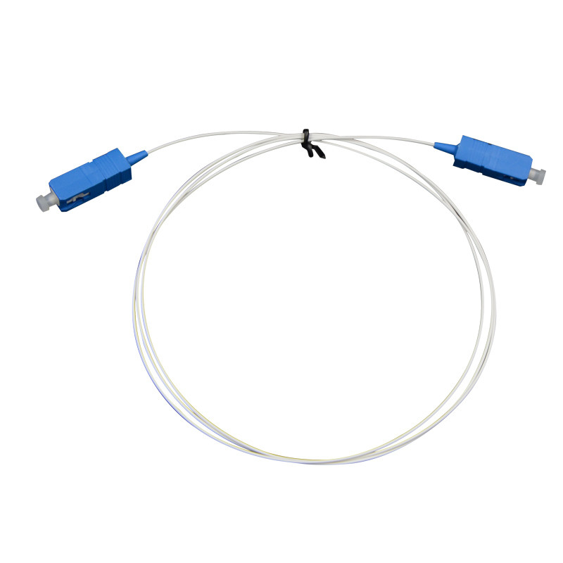 Özel Fiber Optic Kablo Beyaz PVC Ceket Mavi/Aqua Bağlantısı Sabit Ağ Bağlantısı İçin