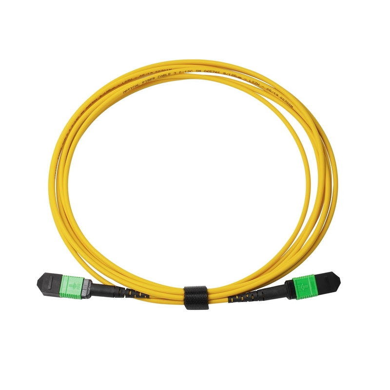 3m 10ft MTP-12 APC Kadın MTP-12 APC Kadın Tek Mod OS2 Plenum MPO Patch Cord Sarı