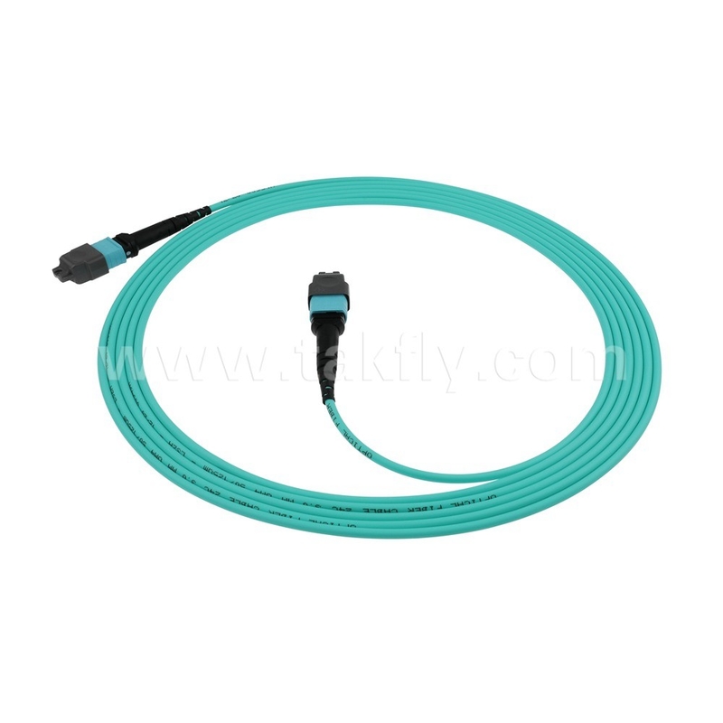16 Core SM MM MPO MTP Veri Merkezi FTTX için Fiber Optic Jumper Kablosu Özel