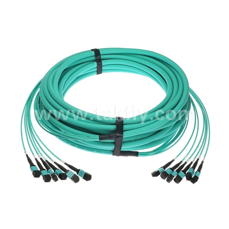 72 çekirdek SM MM MPO Patch Cord MTP Kütük Kablo Jumper Data Center için FTTX