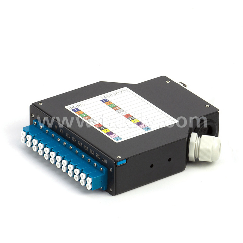 Alüminyum DIN raylı montajlı LC/Sc Sx/Dx fiber optik terminal kutusu kolay montaj