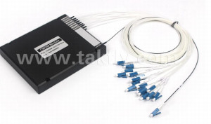 16 CH CWDM Mux Demux ABS Kutusu 2.0mm 3.0mm LC APC Bağlantısı