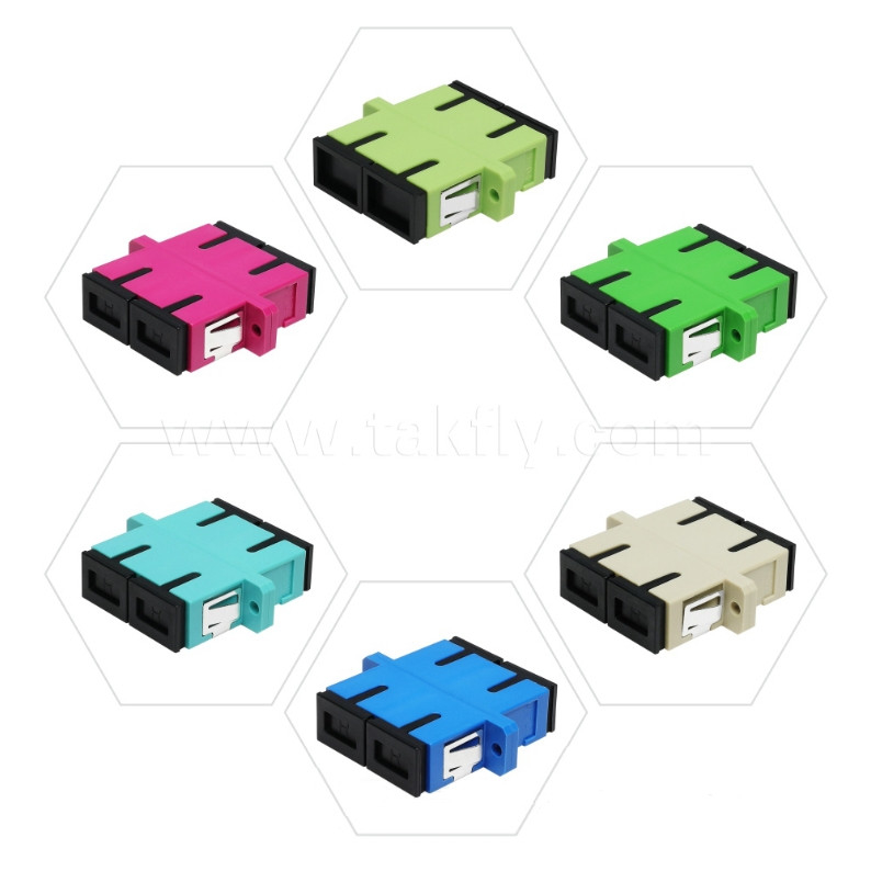 Kişiselleştirilebilir Fiber Optic Adapter Kablo Kopyalayıcısı SC APC/UPC Veri Merkezi FTTH Multicore için Simplex/Duplex