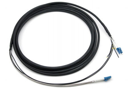 Dış Korumalı Şubesi Patchcord LC-LC GYFJH 7.0mm LSZH Siyah 2Core Bağlantı Tipi -20C 70C Çalışma Sıcaklığı