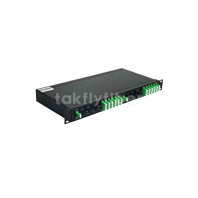 2x1:24 WDM Filtre PLC Splitter GPON CATV 1U 19Inc Rack Mount Patch Panel içinde