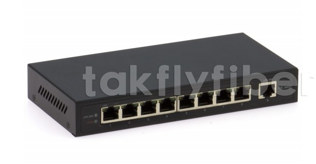 DF-1E-8EP 8-Port 10/100Mbps Hızlı Ethernet Değiştiricisi Dondurulmayan Nem 0-95%