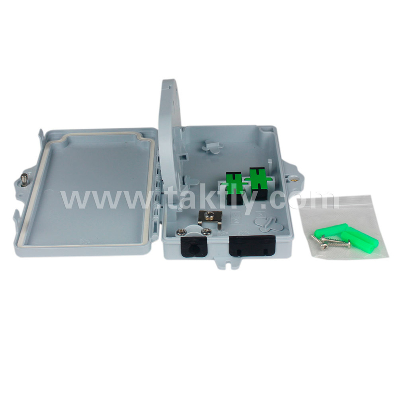 Telekomünikasyon abone döngüsü FTTH Fiber Optic Termination Box 100*80*25 Hızlı bağlantı için