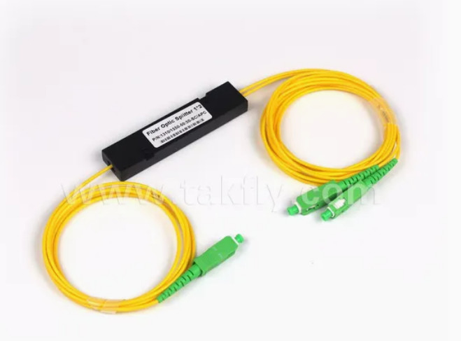 1x2 Tek Mod ABS SC PLC Splitter Fiber Optic Sc APC 1 ila 2 PLC Splitter