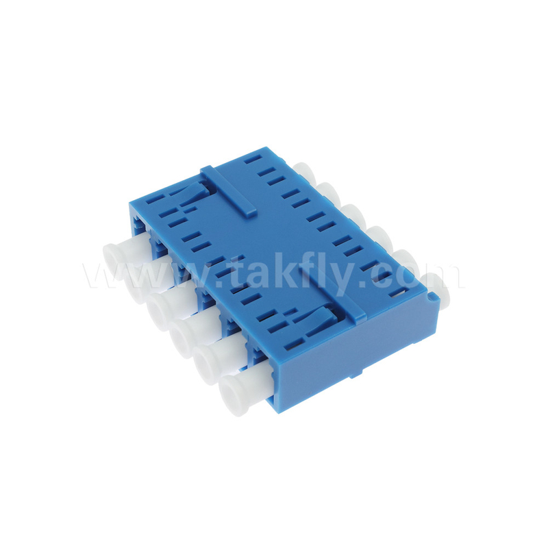 LC/UPC 6 Yolu Adaptörü, SM OS2, Mavi, Ağ için Flange'siz Tek Mod