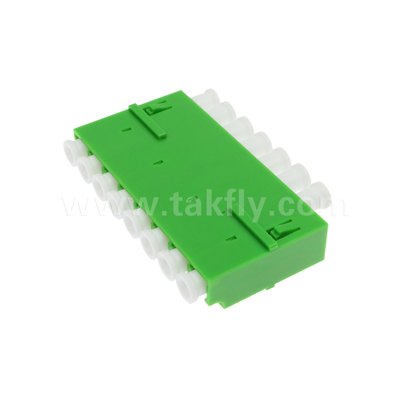 LC/UPC 8 Port Single Mode SM OS2, Yeşil, Telekom için Fiber Optic Adaptörü
