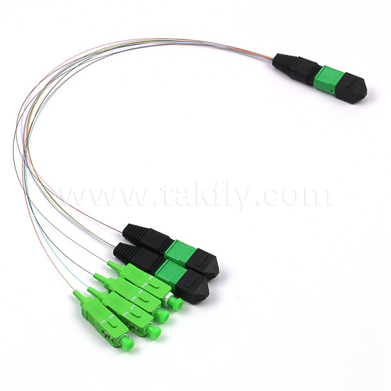Düşük Ekleme Kayıplı MPO MTP Fiber Optik Konnektör Standardı ≤0.35/0.7 Tipik/Maksimum Değiştirilebilirlik ≤ 0.2dB Uzunluk vb.